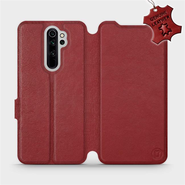 Luxusní flip pouzdro Mobiwear na mobil Xiaomi Redmi Note 8 Pro - Tmavě červené - kožené - L_DRS Dark Red Leather (Luxusní flipový kryt, obal, pouzdro Mobiwear na mobilní telefon Xiaomi Redmi Note 8 Pro - Tmavě červené - kožené - L_DRS Dark Red Leather)