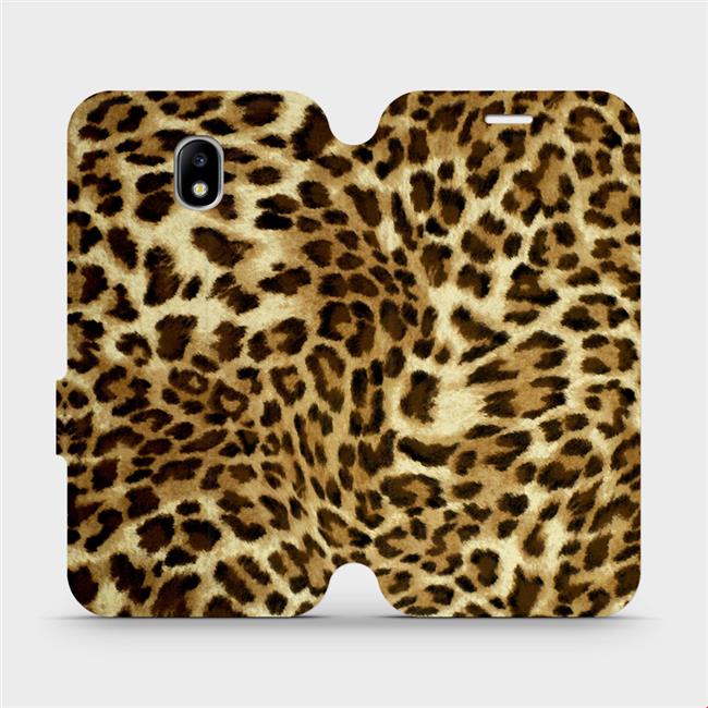 Flipové pouzdro Mobiwear na mobil Samsung Galaxy J5 2017 - VA33P Leopardí vzor (Parádní flipový kryt, obal, pouzdro Mobiwear na mobilní telefon Samsung Galaxy J5 2017 s motivem VA33P Leopardí vzor)