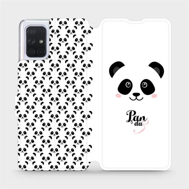 Flipové pouzdro Mobiwear na mobil Samsung Galaxy A71 - M030P Panda Amálka (Parádní flipový kryt, obal, pouzdro Mobiwear na mobilní telefon Samsung Galaxy A71 s motivem M030P Panda Amálka)