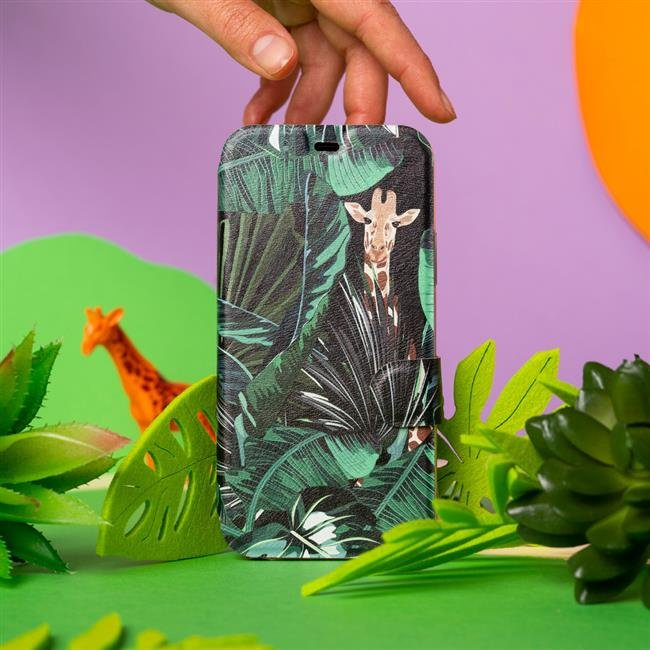 Flipové pouzdro Mobiwear - Xiaomi Redmi 9A - VP06P Žirafky