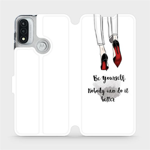 Flip pouzdro Mobiwear na mobil Motorola Moto E20 - M046P Be yourself