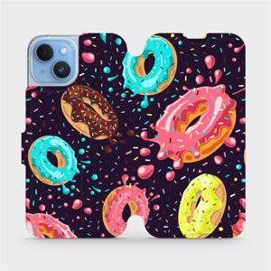 Flip pouzdro Mobiwear na mobil Apple iPhone 14 - VP19S Donutky