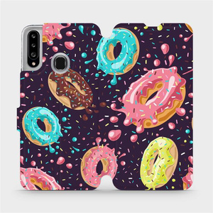 Flip pouzdro Mobiwear na mobil Samsung Galaxy A20S - VP19S Donutky