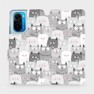 Flipové pouzdro Mobiwear na mobil Xiaomi Poco F3 - M099P Kočičky