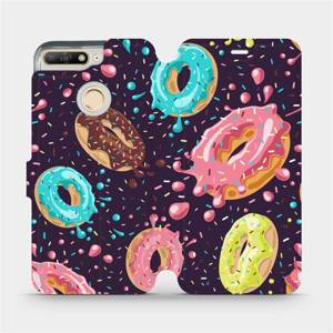 Flip pouzdro Mobiwear na mobil Huawei Y6 Prime 2018 - VP19S Donutky