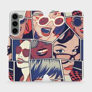 Flip pouzdro Mobiwear na mobil Samsung Galaxy S23 Plus - VP18P Komiks