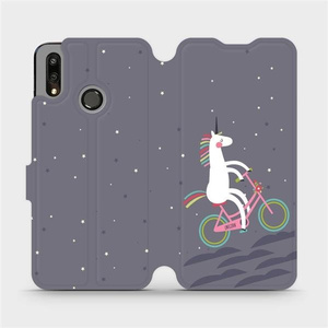 Flipové pouzdro Mobiwear na mobil Huawei P Smart 2019 - V024P Jednorožec na kole