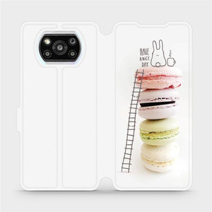 Flipové pouzdro Mobiwear na mobil Xiaomi Poco X3 Pro - M090P Makronky - have a nice day
