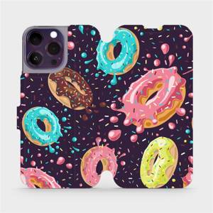 Flip pouzdro Mobiwear na mobil Apple iPhone 14 Pro Max - VP19S Donutky