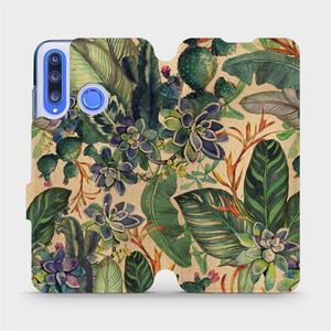 Flip pouzdro Mobiwear na mobil Honor 20 Lite - VP05S Sukulenty