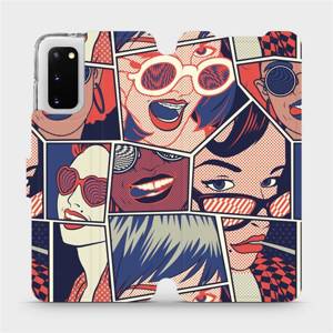 Flip pouzdro Mobiwear na mobil Samsung Galaxy S20 - VP18P Komiks - výprodej