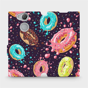 Flip pouzdro Mobiwear na mobil Sony Xperia XA2 - VP19S Donutky