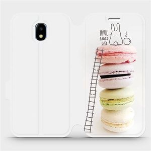 Flipové pouzdro Mobiwear na mobil Samsung Galaxy J5 2017 - M090P Makronky - have a nice day - výprodej
