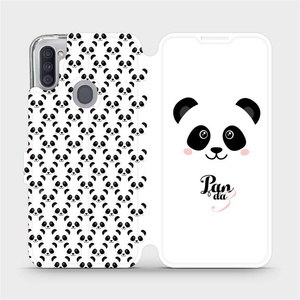 Flipové pouzdro Mobiwear na mobil Samsung Galaxy M11 - M030P Panda Amálka