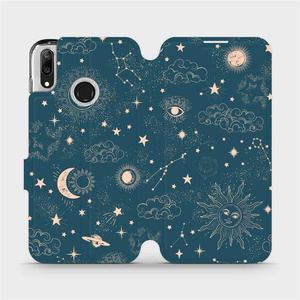 Flip pouzdro Mobiwear na mobil Huawei Y7 2019 - VP14S Magický vesmír