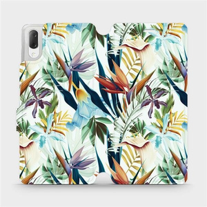 Flipové pouzdro Mobiwear na mobil Sony Xperia L3 - M071P Flóra