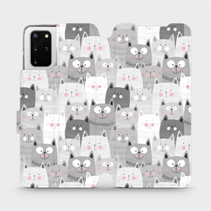 Flipové pouzdro Mobiwear na mobil Samsung Galaxy S20 Plus - M099P Kočičky