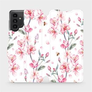 Flip pouzdro Mobiwear na mobil Samsung Galaxy A13 5G - M124S Růžové květy
