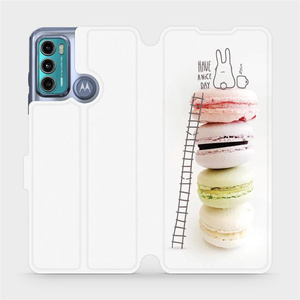 Flip pouzdro Mobiwear na mobil Motorola Moto G60 - M090P Makronky - have a nice day