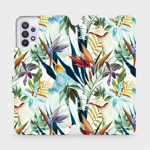Flipové pouzdro Mobiwear na mobil Samsung Galaxy A32 5G - M071P Flóra