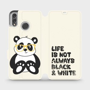 Flipové pouzdro Mobiwear na mobil Honor 8X - M041S Panda - life is not always black and white