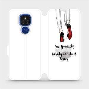 Flipové pouzdro Mobiwear na mobil Motorola Moto E7 Plus - M046P Be yourself