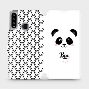 Flipové pouzdro Mobiwear na mobil Samsung Galaxy A20S - M030P Panda Amálka