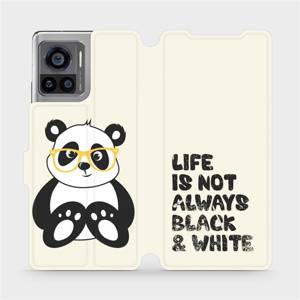Flip pouzdro Mobiwear na mobil Motorola Edge 30 Ultra - M041S Panda - life is not