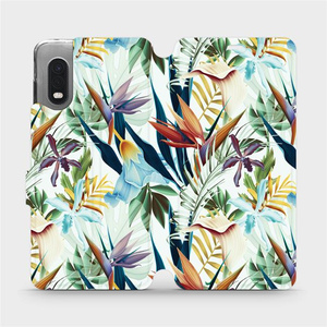 Flipové pouzdro Mobiwear na mobil Samsung Xcover PRO - M071P Flóra