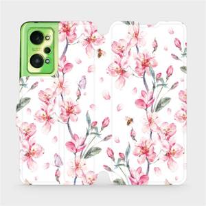 Flip pouzdro Mobiwear na mobil Realme GT Neo 2 - M124S Růžové květy