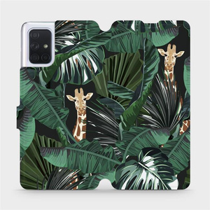 Flip pouzdro Mobiwear na mobil Samsung Galaxy A71 - VP06P Žirafky