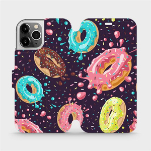 Flip pouzdro Mobiwear na mobil Apple iPhone 12 Pro - VP19S Donutky