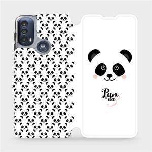 Flip pouzdro Mobiwear na mobil Motorola Moto E40 - M030P Panda Amálka