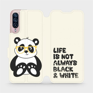 Flip pouzdro Mobiwear na mobil HTC Desire 22 Pro 5G - M041S Panda - life is not