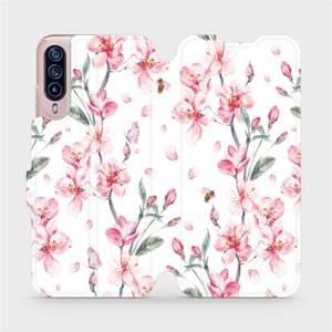 Flip pouzdro Mobiwear na mobil HTC Desire 22 Pro 5G - M124S Růžové květy