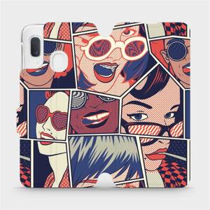 Flip pouzdro Mobiwear na mobil Samsung Galaxy A20e - VP18P Komiks