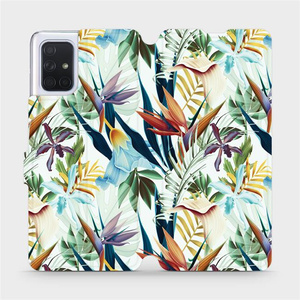 Flipové pouzdro Mobiwear na mobil Samsung Galaxy A71 - M071P Flóra