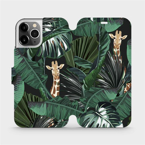 Flip pouzdro Mobiwear na mobil Apple iPhone 12 Pro - VP06P Žirafky