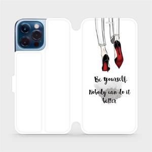 Flip pouzdro Mobiwear na mobil Apple iPhone 13 Pro Max - M046P Be yourself
