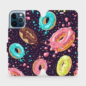Flip pouzdro Mobiwear na mobil Apple iPhone 12 Pro Max - VP19S Donutky