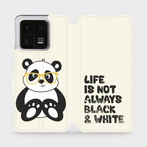 Flip pouzdro Mobiwear na mobil Xiaomi 13 Pro - M041S Panda - life is not