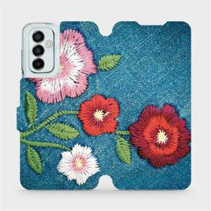 Flip pouzdro Mobiwear na mobil Samsung Galaxy M23 5G - MD05P Džínové květy