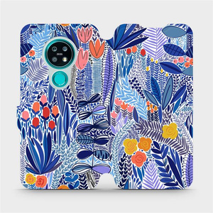 Flip pouzdro Mobiwear na mobil Nokia 7.2 - MP03P Modrá květena
