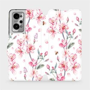 Flip pouzdro Mobiwear na mobil Realme GT 2 5G - M124S Růžové květy
