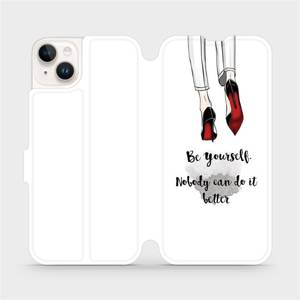 Flip pouzdro Mobiwear na mobil Apple iPhone 14 Plus - M046P Be yourself