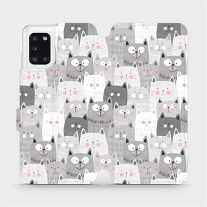 Flipové pouzdro Mobiwear na mobil Samsung Galaxy A31 - M099P Kočičky