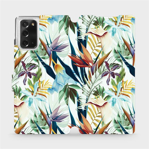 Flipové pouzdro Mobiwear na mobil Samsung Galaxy Note 20 - M071P Flóra