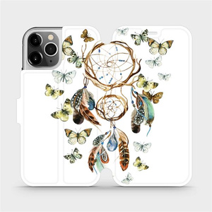 Flipové pouzdro Mobiwear na mobil Apple iPhone 12 Pro - M001P Lapač a motýlci