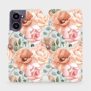 Flip pouzdro Mobiwear na mobil Realme 10 - MP02S Pastelové květy