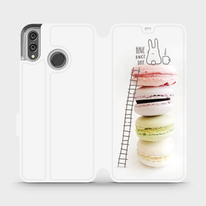 Flipové pouzdro Mobiwear na mobil Honor 8X - M090P Makronky - have a nice day